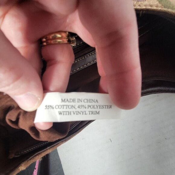 Rosetti Classic Everyday Workwear Braided Strap Multi-Color Fabric Hobo Bag - Picture 11 of 12